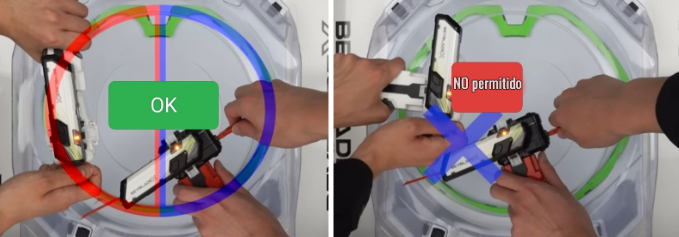 Lanzamiento permitido y no permitido